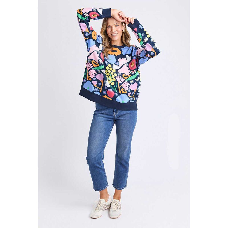 ELM Flower Medley Crew Sweatshirt image number 3